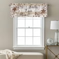 thumbnail image 3 of Retro Country Stars Valance Curtain Faith Love Home Berries Farmhouses Brown Window Valances Rod Pocket Short Curtains Window Treatments for Kitchen Bedroom Bathroom Laundry 42" x 18", 3 of 9