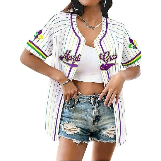 Baseball Jersey Women Vintage Tees, Short Sleeve Tops, Retro Baseball Jersey for Women Graphic Tee 3D Printed