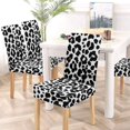 thumbnail image 5 of FMSHPON Jaguar Skin Print Stretch Chair Cover Protector Seat Slipcover for Dining Room Hotel Wedding Party Set of 4, 5 of 6