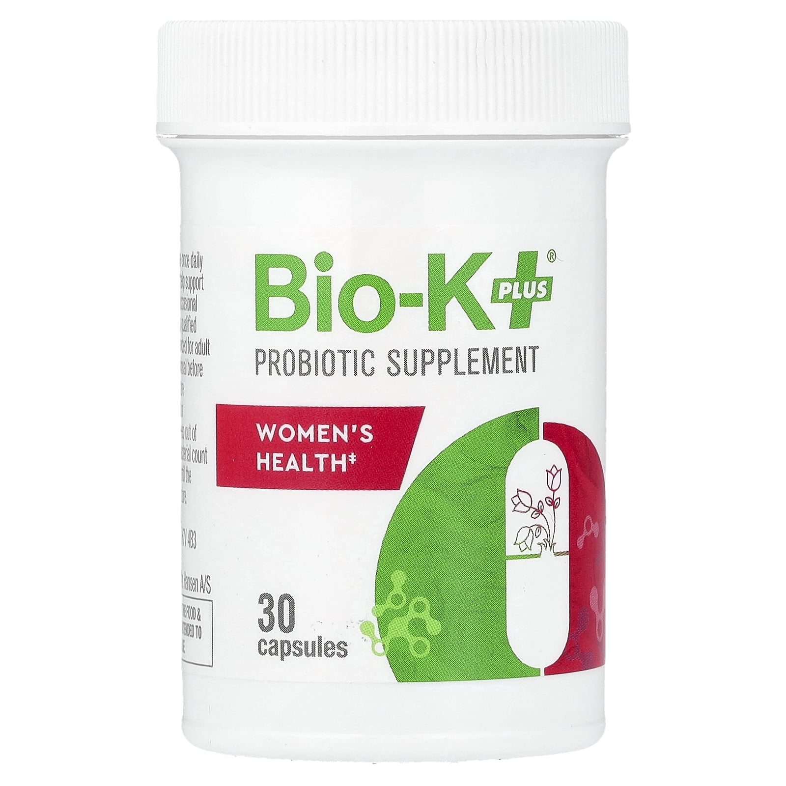 Bio-K+ Probiotic Supplement, Women's Health, 30 Capsules