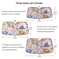 thumbnail image 5 of ALAZA Magic Pumpkin Halloween Candy Windshield Sun Shade Car Foldable Visor Block UV Rays Protector 57"x31.5", 5 of 8