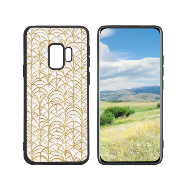 Abstract-boho-3 Phone Case, Degined for Samsung Galaxy S9 Case Men Women, Flexible Silicone Shockproof Case for Samsung Galaxy S9