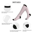 thumbnail image 5 of Rateoe Flamingo On Checkered Compression Socks for Women and Men 20-30mmHg-Circulation Support Socks Knee High Nurse Pregnant Running Medical and Travel Athletic, 5 of 7