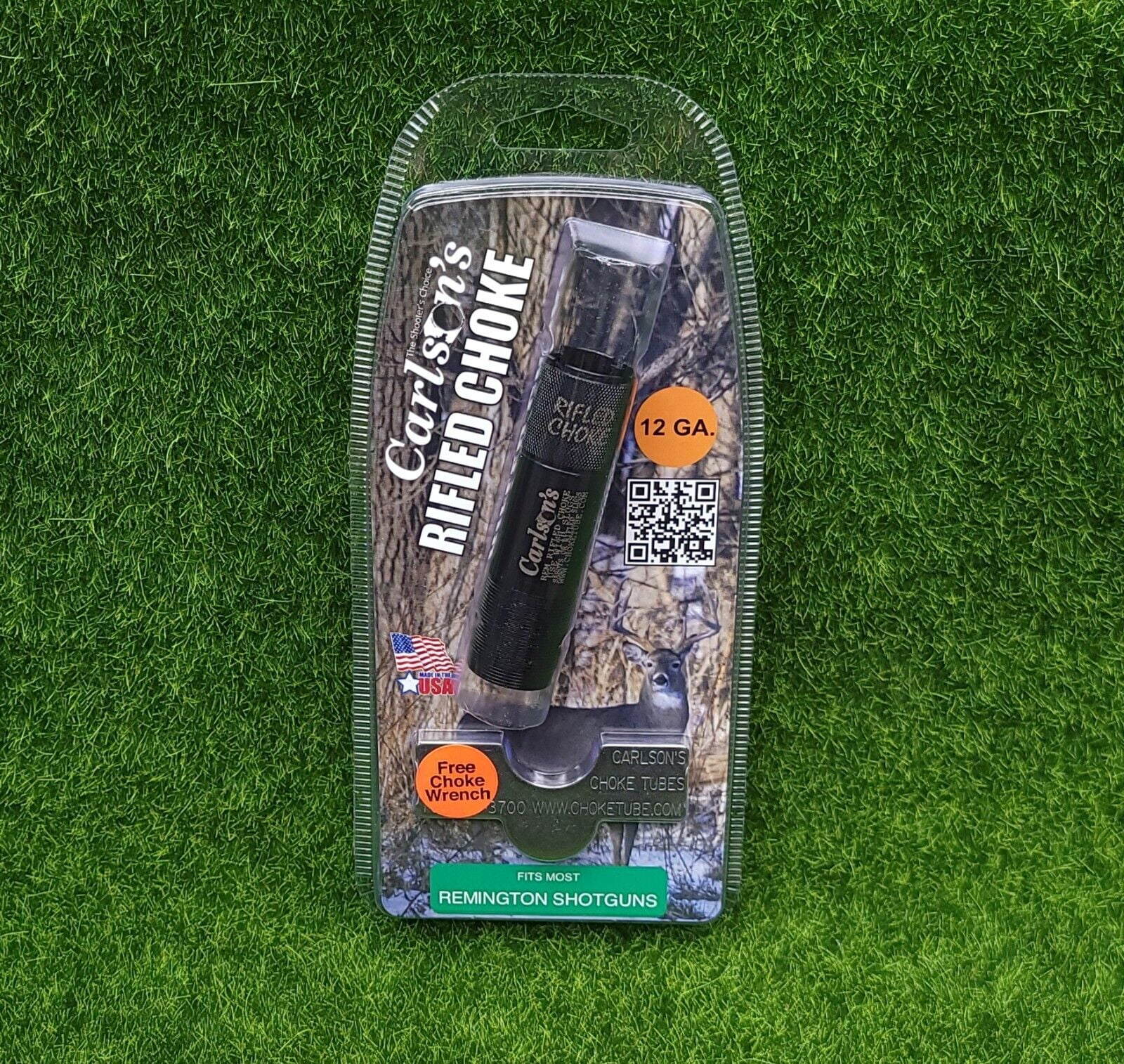 Carlson's 12GA Remington Rifled Shotgun Slug Choke Tube, Black 40020