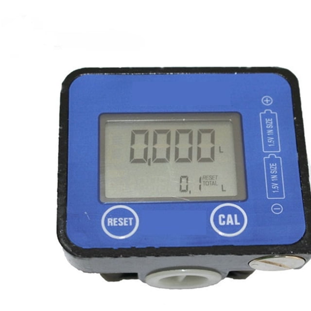 High Precision Electronic Digital Display Metering, Oil Gauge Elliptical Gear Flow Meter, Oil Hydraulic1/2 Gauge Blue Oil Gauge ,Low Power Consumption