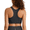Black, variant on G4Free Ribbed Crewneck Sports Bras Padded for Women - Racerback Crop Tank Tops Workout Yoga Medium Impact