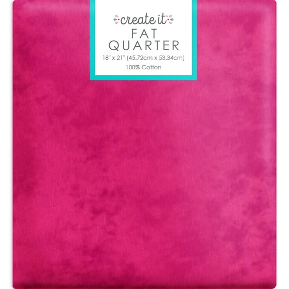 Create It 18"x21" 100% Cotton Textured Precut Sewing & Craft Fabric, Pink 1 Piece