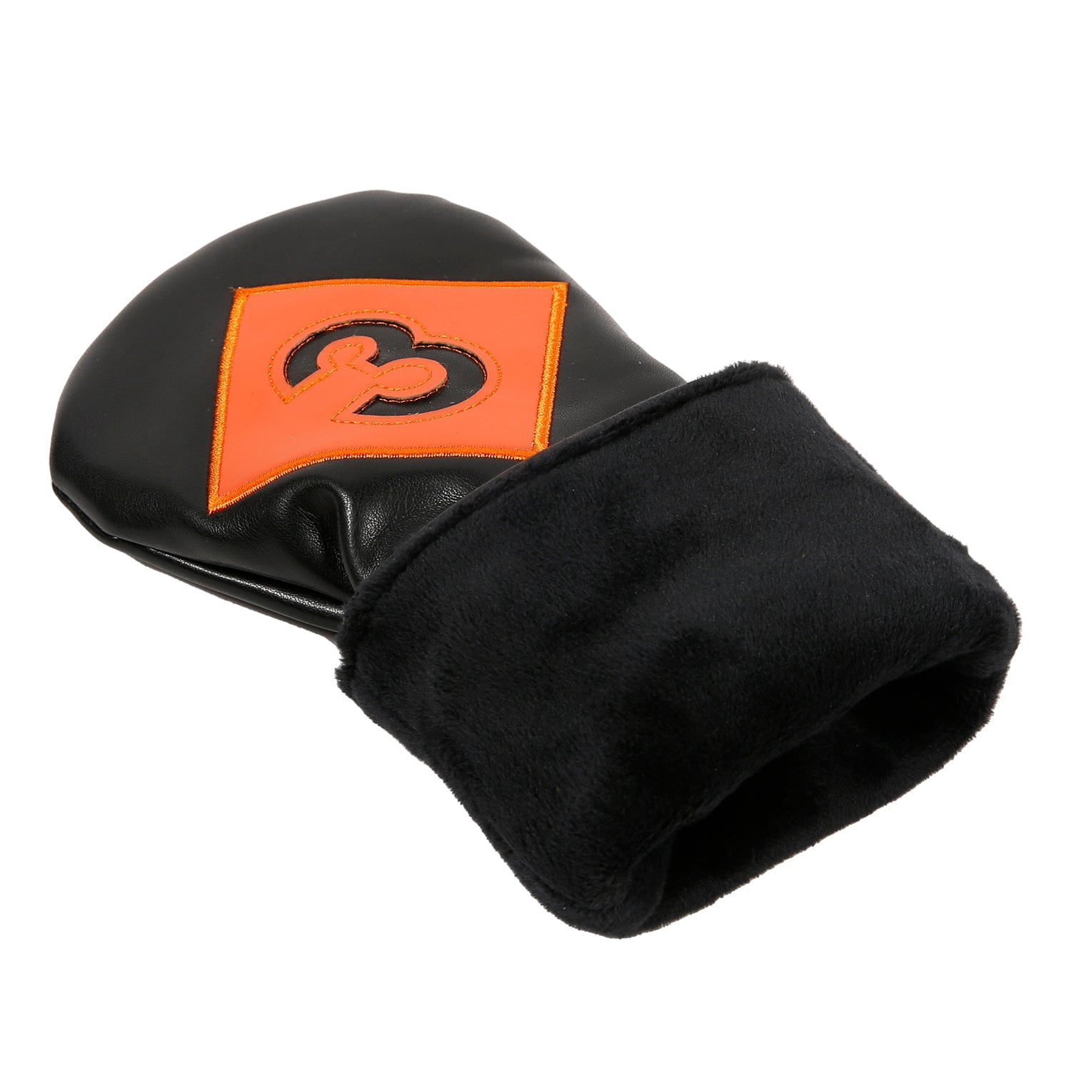 Leather Golf Covers Driver 1 3 5 U Headcovers 4 Piece Set Black with Multicoloured