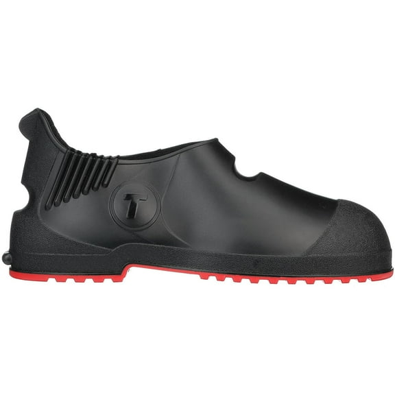TINGLEY - 45811.MD Tingley Workbrutes G2 - PVC Overshoe - 5.5" Ht. - Black Upper - Red Sole - Cleated Outsole CA1