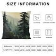 thumbnail image 5 of COMIO  Throw Pillow Cover Blue Winter Watercolor Landscape Pine Forest Mountains Alaska Artistic Pillowcase Home Decor Square Pillow Case Cushion Cover, 5 of 5
