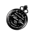 thumbnail image 1 of Sonducket Día del padre Regalos de papá de hija e hijo a mi-Te amo para siempre Regalo de cumpleaños del día del padre Reloj de bolsillo y cadena con Relojes Sonducket AP005765-00, 1 of 6