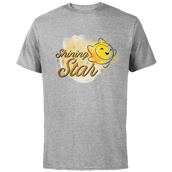 Disney Wish Star “Shining Star” - Short Sleeve Cotton T-Shirt for Adults - Customized-Athletic Heather
