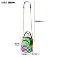 thumbnail image 2 of joogoo Women Multicolor Checkered-a3 Chain Crossbody Bags Shoulder Handbag Phone Purse, 2 of 5
