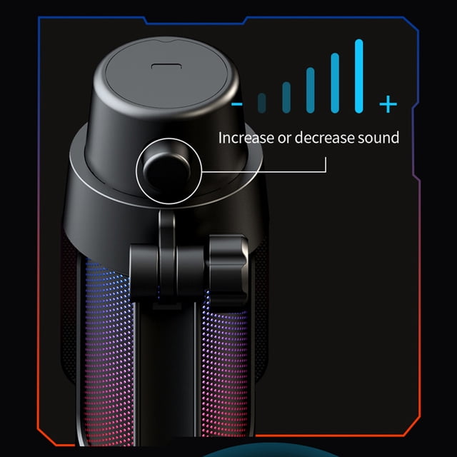 Microphone,Knob Play To Mute Kit With Mic Kit Computer Mic Compatible With Play Compatible Mode Pick- With - And Knob Pick- One Key To Mute And With Mode Usb White With