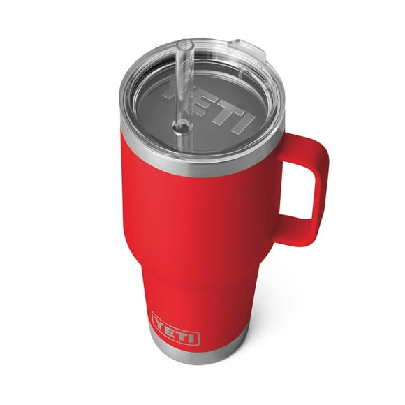 Taza YETI Rambler de 1 litro con tapa de pajita de acero inoxidable con aislamiento al vacío