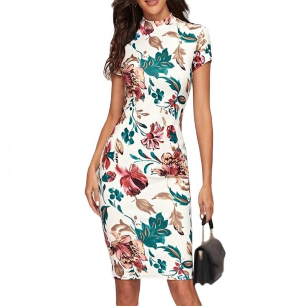 ladies short sleeved dresses