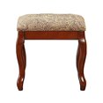thumbnail image 3 of Ensemble de Vanité avec Tabouret et Miroir Marron Cerise, 3 of 5