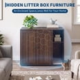 thumbnail image 7 of Large Cat Litter Box Cabinet with Built-in Power Outlet Dog-Proof Shelf Fits Most Self-Cleaning Litter Boxes 5Ft Cord, 7 of 7