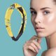 thumbnail image 2 of Ofertas Únicas 1 Pc Diademas Anchas con Nudo Cruzado de Piña Grace para Mujeres Amarillo, 2 of 6