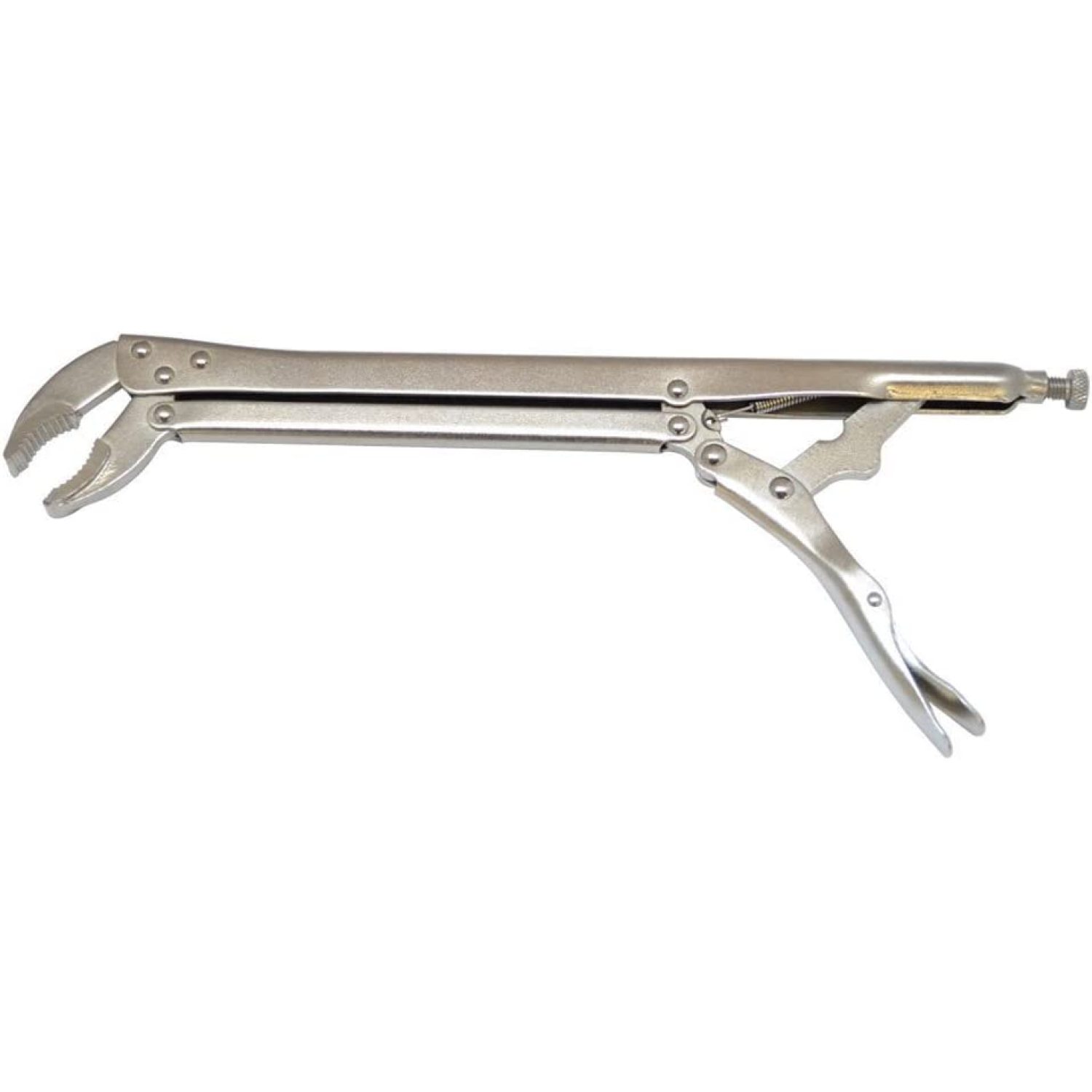 15" 45 degree Bent Jaw Extra Long Reach Locking Pliers, 15 45