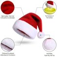 thumbnail image 5 of 1 gorro de Navidad, gorro de Papá Noel, vacaciones para adultos, unisex, terciopelo, comodidad, piel extra gruesa, gorro de Navidad para fiesta festiva de Año Nuevo, 5 of 5