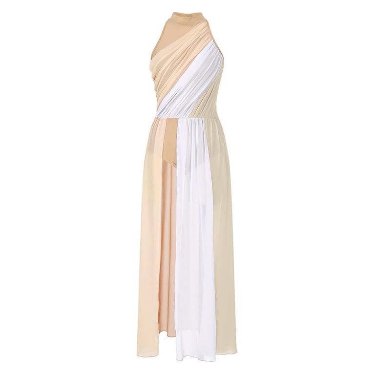 Alvivi Women's Long Maxi Lyrical Dance Costume Color Block Split Modern Contemporary Dance Dress Nude XL - Walmart.com Alvivi Women's Long Maxi Lyrical Dance Costume Color Block Split Modern Contemporary Dance Dress Nude XL - Walmart.com