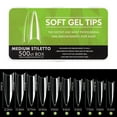 thumbnail image 1 of Soft Gel Full Cover Nail Tips,clear Gel Nail Tips For Press On Nail Extension, 1 of 5