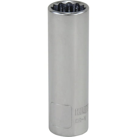 Klutch 3/8in.-Drive, 12-Point Deep Socket, SAE, 5/16in.