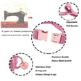 thumbnail image 2 of Collar y correa de perro DOGWONG de algodón rosa para niñas y perros, 2 of 6