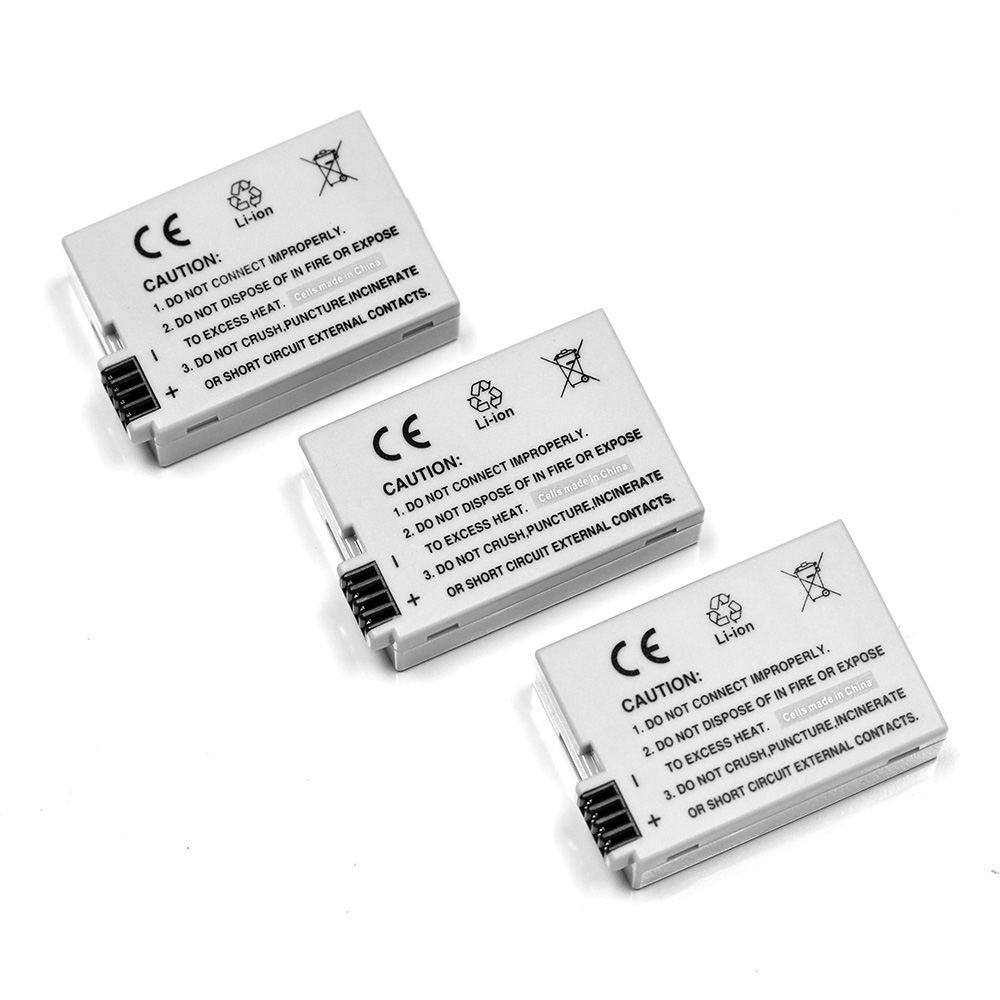Maximalpower for Canon LP-E8, LPE8 Battery, Fits Canon Rebel T3i T2i T4i T5i EOS 600D 550D 650D 700D Kiss X5 X4 Kiss X6 Digital Camera (3 Pack) - image 2 of 8