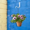 thumbnail image 3 of Gancho para cesta de flores de hierro forjado, soporte para maceta, 2 unidades, color blanco, 3 of 6