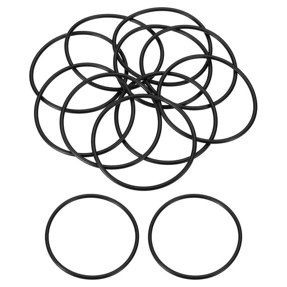 10 Pack 141 Nitrile O-rings, 90 Durometer 2-5/16" ID, 2-1/2" OD, 3/32" Width, Black