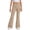 Khaki, variant on Grblisyd Girls Flare Leg Uniform Pants High Waist Dress Bell Bottoms Kids School Stretch Pants for Teen