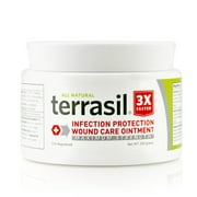 Terrasil Wound Care MAX Strength Ointment for the Healing of Cuts, Burns, Wounds, Scrapes and More with All-Natural Activated Minerals (200gm Jar)