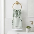 thumbnail image 2 of REGALWOVEN Pure Cotton Decorative Hand Towels with Dandelion Pattern, Ultra Soft Absorbent Quick Dry Bathroom Towels for Home, Spa, 29" x 13" Green 2pk, 2 of 7