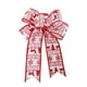 thumbnail image 1 of LUVCLS Lazo de Navidad con rayas rojas y blancas, lazos para coronas navideñas, decoración del hogar para bodas U2, 1 of 7