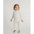 thumbnail image 5 of Made in USA Boys Soft Cozy Thermal 2-Piece Long Johns | White w- Baby Blue Stitch, 5 of 5