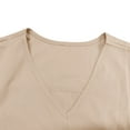 thumbnail image 7 of AXXD Womens Blouse Basic Summer 2024 Casual Sleeve Long Sleeves V-Neck Loose T-Shirt Blouse Tops, 7 of 7