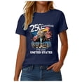 thumbnail image 5 of enyan Fourth Of July Outfit Women 250 Years America Anniversary 250th Independence Day Freedom T-Shirt Unisex and Wo Anniversary Outfits,Navy,S, 5 of 7