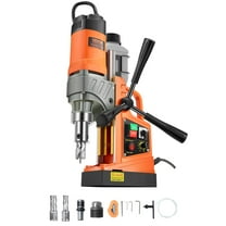 VEVOR Magnetic Drill, 1450W Motor 1.6 in Boring Diameter, 2810 lbf Portable Electric Mag Drill Press, with 2 Coring Bits, Variable Speed, Drilling Machine for Metal Surface, Home Improvement Industry