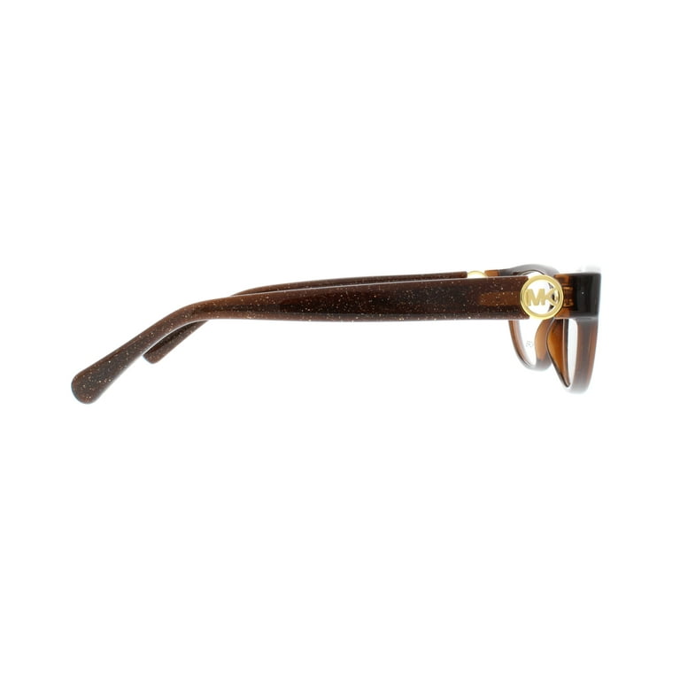 MICHAEL KORS Eyeglasses MK 8017 3103 Dark Brown Dark Brown W Glitter 52MM