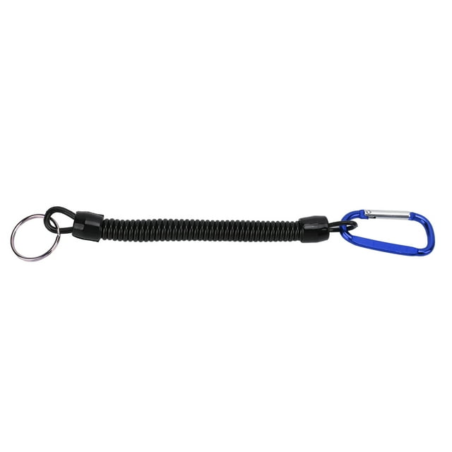 Retractable Spring Elastic Rope, Anti Rust Lightweight Portable Plastic Spring Elastic Security Rope For Camping Black,Blue,Red