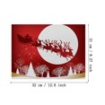 thumbnail image 2 of LHWEN Red Christmas Placemats 32x21 cm Winter Snowflake Holiday Table Mats Washable Polyester Linen Dining Decor and Wrinkle-Proof Seasonal Placemats Ideal for Family Gatherings Parties, 2 of 3