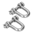 thumbnail image 4 of Loewten Hardware,2Pcs D Ring Anchor Shackle Screw Pin 304 Stainless Steel With Insurance Hardware M10,D Ring Anchor Shackle, 4 of 8