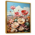 thumbnail image 2 of Designart "Bouquet Diversity In Meadows I" Flower Field Floater Framed Wall Art Living Room, 2 of 5