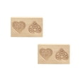 thumbnail image 1 of Oleegame 2PC Cookie Mold DIY Baking Moulds Wooden Cookie Cookie Moulds Embossing Craft Decorative Baking Tools For Christmas Thanksgiving Christmas Kitchen, 1 of 4