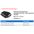 thumbnail image 2 of Automatic Transmission Pan - Compatible with 1998 - 2004 Jeep Grand Cherokee 1999 2000 2001 2002 2003, 2 of 2