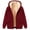 Wine, variant on Hoodies for Men Flannel Shirt Full Zip Hoodie Casual Long Sleeve Shirts Lightweight Hooded Shirt Jacket with Pockets 3XL
