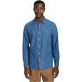 thumbnail image 1 of Lacoste Mens Denim Button Up Shirt, Blue, X-Large, 1 of 1