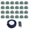 thumbnail image 1 of Lot de 24 mini supports ronds en mousse florale avec fil de fer pour décoration de table, de mariage, de bouteille de vin, vert, 1 of 4